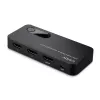Lindy 2 Port HDMI 8K60 Bi-Directional Switch, HDMI, ABS, Black, 120 Hz, 3840 x 2160, 7680 x 4320, 48 Gbit/s