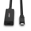 Lindy 5m USB 3.2 Gen 2 C/C Active Extension, 5 m, USB C, USB C, USB 3.2 Gen 2 (3.1 Gen 2), 10 Gbit/s, Black