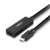 Lindy 5m USB 3.2 Gen 2 C/C Active Extension, 5 m, USB C, USB C, USB 3.2 Gen 2 (3.1 Gen 2), 10 Gbit/s, Black