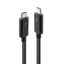 Lindy 2m Thunderbolt 3 Cable, Passive, Male, Male, 2 m, 20 Gbit/s, Black, 4096 x 2160 pixels