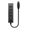 Lindy 4 Port USB 3.2 Type C Hub, USB 3.2 Gen 1 (3.1 Gen 1) Type-C, USB 3.2 Gen 1 (3.1 Gen 1) Type-A, 5000 Mbit/s, Grey, Aluminium, Plastic, 0.3 m