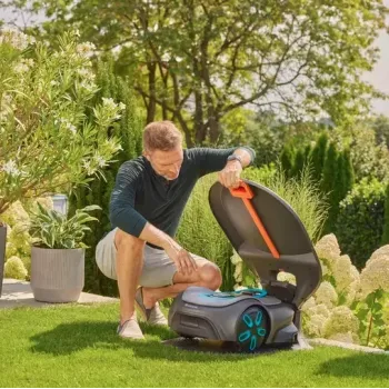 Robotic lawnmower garage Gardena 15025-20 compatible with SILENO pro max free