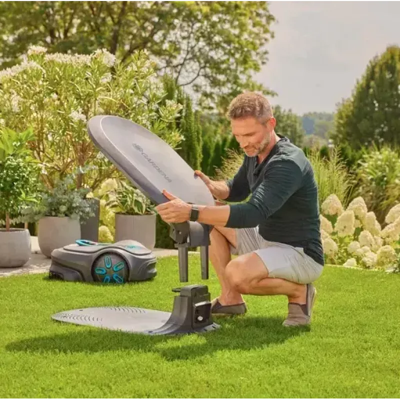 Robotic lawnmower garage Gardena 15025-20 compatible with SILENO pro max free