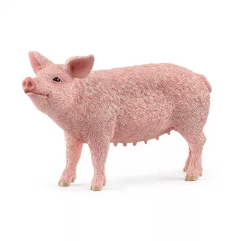 Figure Schleich farm pig model 13933, pink, recommended age 3+