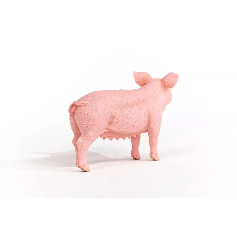 Figure Schleich farm pig model 13933, pink, recommended age 3+