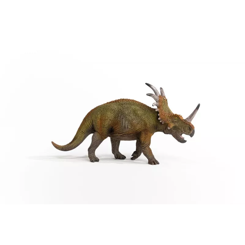 schleich Dinosaurs Styracosaurus, 4 yr(s), Conquering the Earth, Dinosaurs and volcano, Green, Grey, Plastic