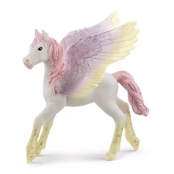 schleich BAYALA Sunrise Pegasus Foal, 5 yr(s), Unicorn / Pegasus, Unicorns & Fairies, Multicolour, Plastic