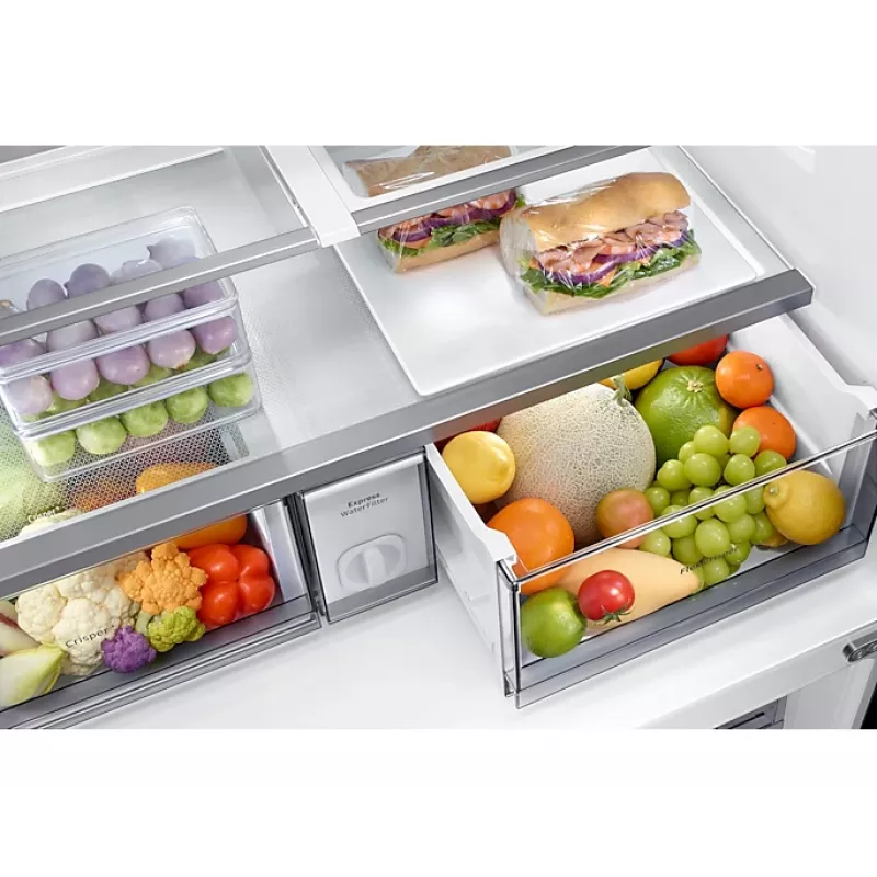 Samsung RF65A96768A side-by-side refrigerator Freestanding 647 L White