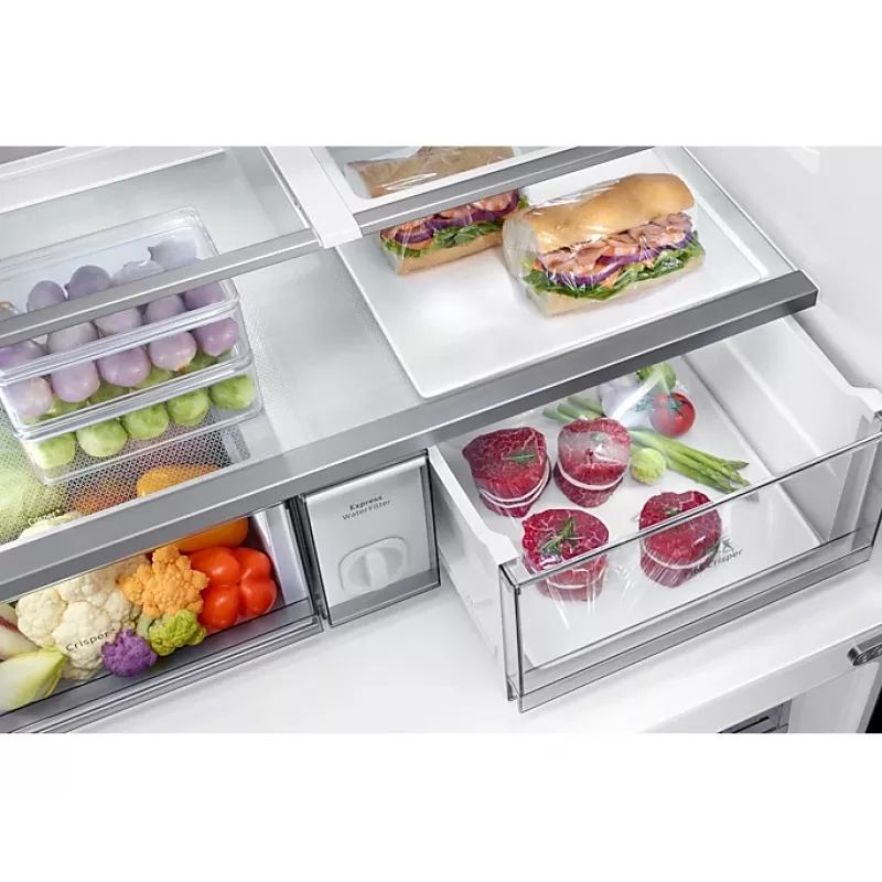 Samsung RF65A96768A side-by-side refrigerator Freestanding 647 L White