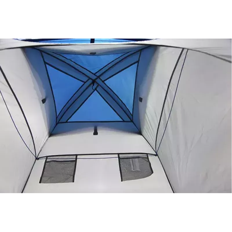 Tent High Peak Lido Waterproof 100 cm Blue Grey 2 Pockets Fiberglass