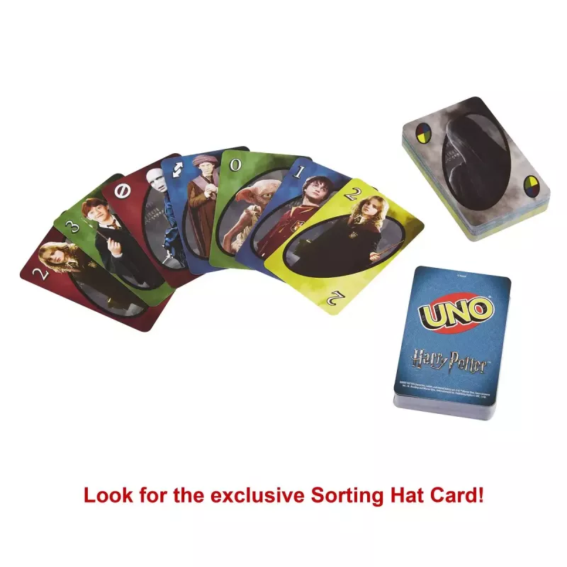 Card game MATTEL UNO Harry Potter — shedding card game, age 7+