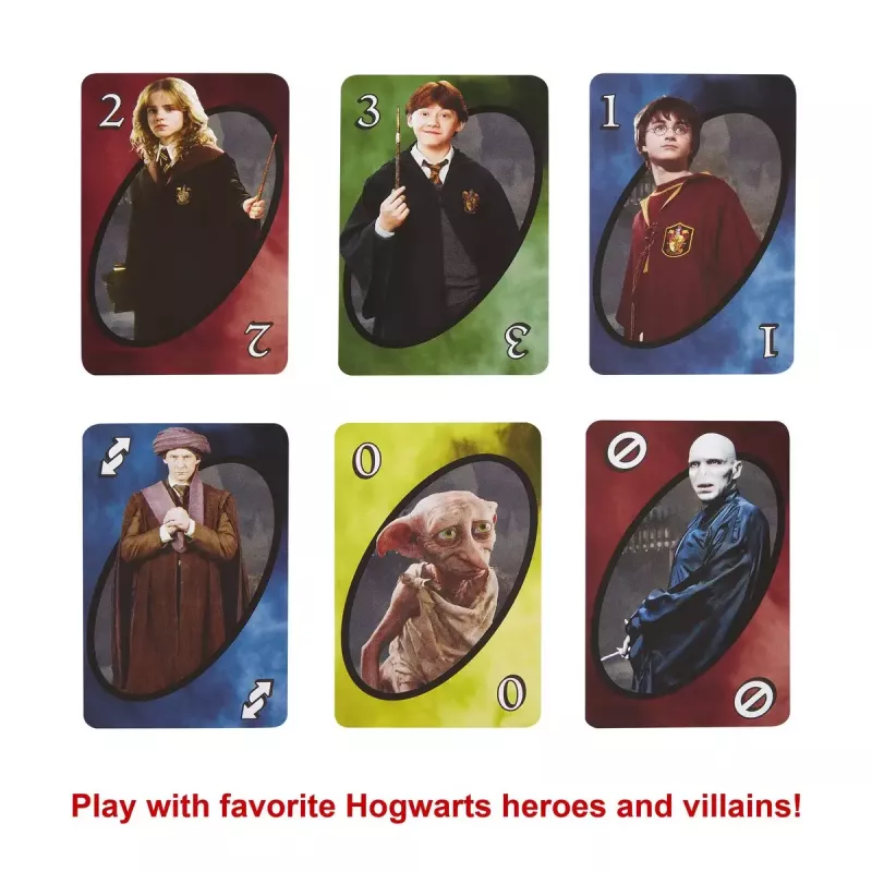 Card game MATTEL UNO Harry Potter — shedding card game, age 7+
