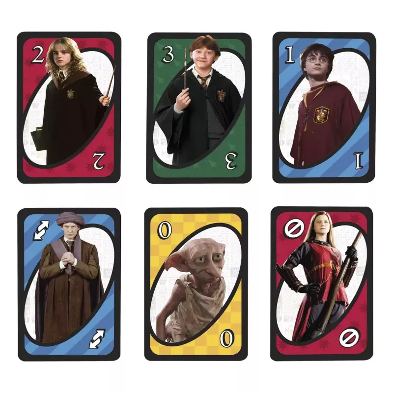 Card game MATTEL UNO Harry Potter — shedding card game, age 7+