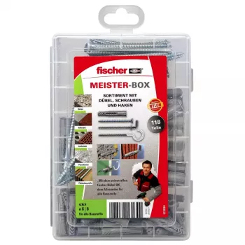 Screw & wall plug kit Fischer MEISTER-BOX UX 75 pc(s)
