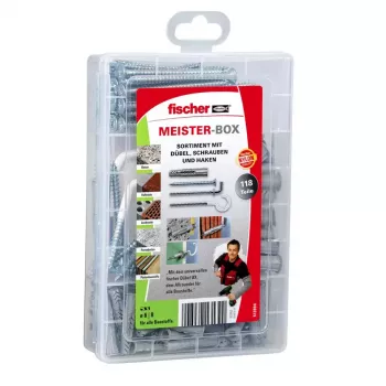 Screw & wall plug kit Fischer MEISTER-BOX UX 75 pc(s)