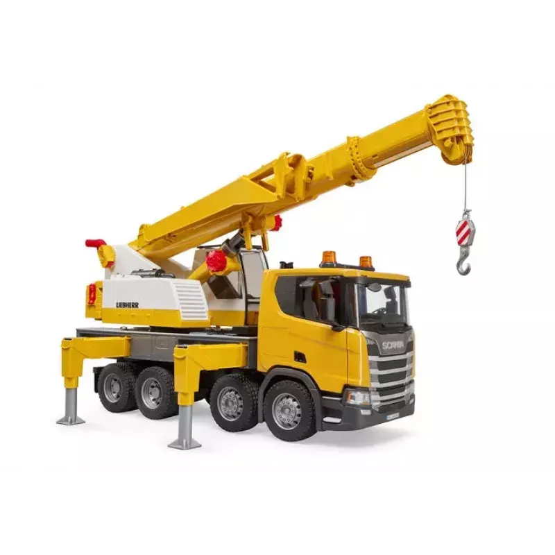 Crane truck BRUDER SCANIA Super 560R Liebherr Crane Truck