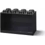 Shelf Room Copenhagen LEGO Brick 8 Shelf Black, modular display shelving unit