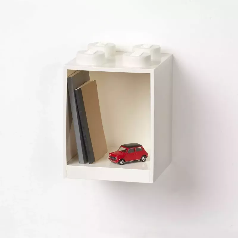 room copenhagen Shelf Room Copenhagen LEGO Brick 4 Shelf White 41141735 – wall-mounted LEGO-compatible display shelf