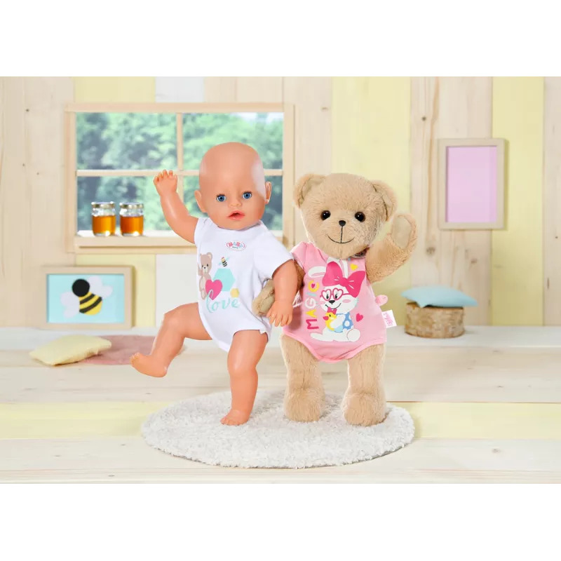 Toy bear BABY born Bear white 0 to 12 years