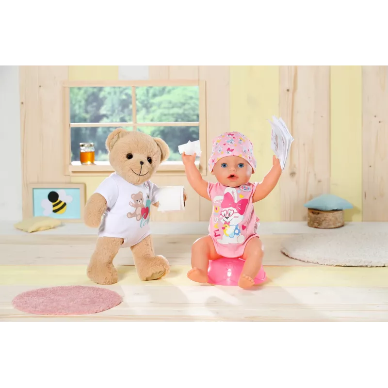 Toy bear BABY born Bear white 0 to 12 years