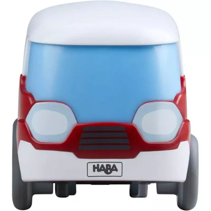 Bus HABA Kullerbu Momentum Motor Mini Bus Blue Grey Red White