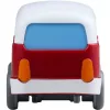 Bus HABA Kullerbu Momentum Motor Mini Bus Blue Grey Red White