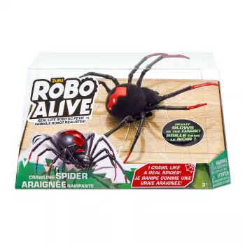 Robo Alive Crawling Spider Glow In the Dark Robotic Toy ZURU