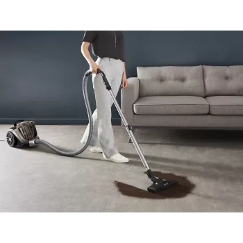 Rowenta Compact Power XXL Animal RO4B50 Bagless Cylinder Vacuum Cleaner, 3-Stage Filter, Grey/Black