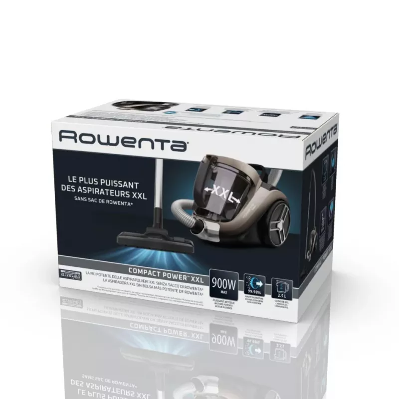 Rowenta Compact Power XXL RO4B50 2.5 L Cylinder vacuum Dry 900 W Bagless