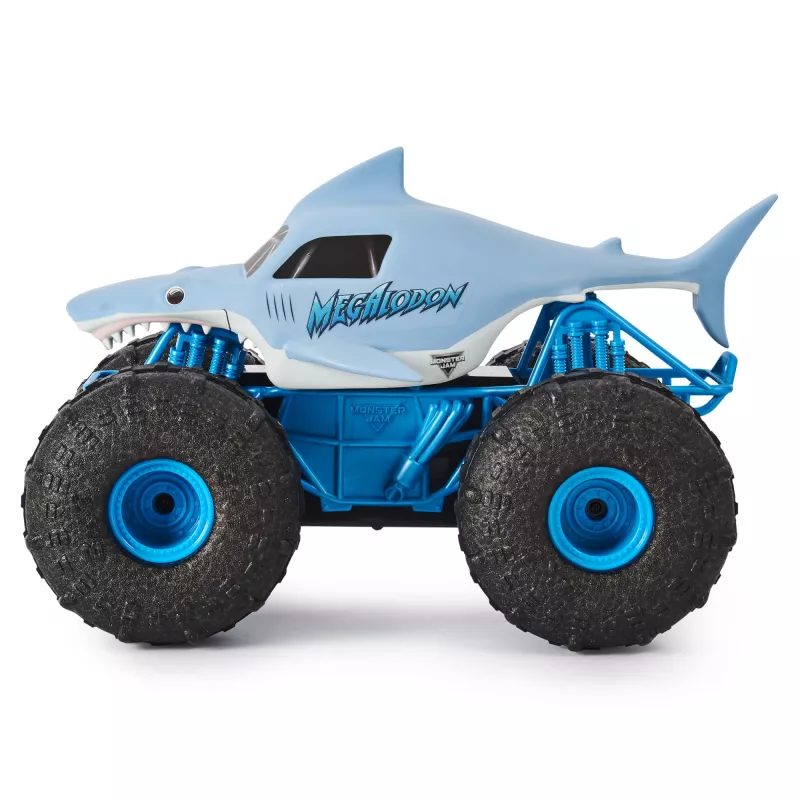 Monster Jam , Official Megalodon STORM All-Terrain Remote Control Monster Truck, 1:15 Scale
