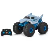 Monster Jam , Official Megalodon STORM All-Terrain Remote Control Monster Truck, 1:15 Scale