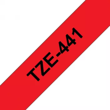 Label tape Brother TZe441 18mm Black on Red