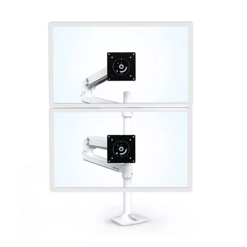 ERGOTRON LX Dual Stacking Arm, Tall Pole (white)