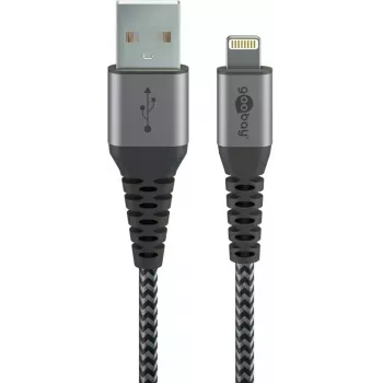 Lightning Cable Wentronic 49267 0.5m Black Grey