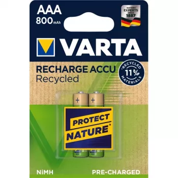 VARTA Recharge Battery Recycled 800mah Aaa Nimh 2 Pack