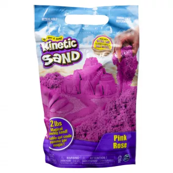 Kinetic Sand , 2lbs Pink Play Sand, Easter Basket Stuffers, Moldable Sensory Toys for Kids, Resealable Bag (Packaging May Vary)