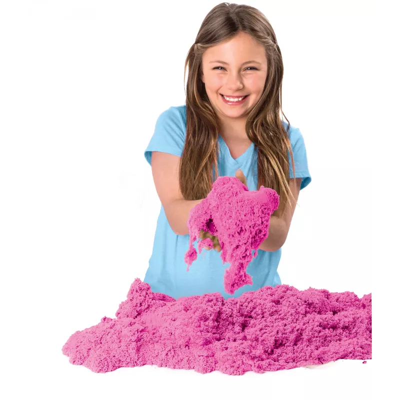 Kinetic Sand , 2lbs Pink Play Sand, Easter Basket Stuffers, Moldable Sensory Toys for Kids, Resealable Bag (Packaging May Vary)