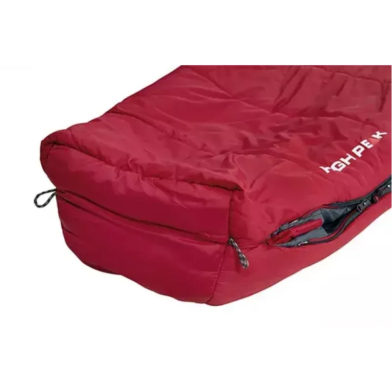 Mummy sleeping bag High Peak Hyperion 1M Nylon Grey Red 210 cm