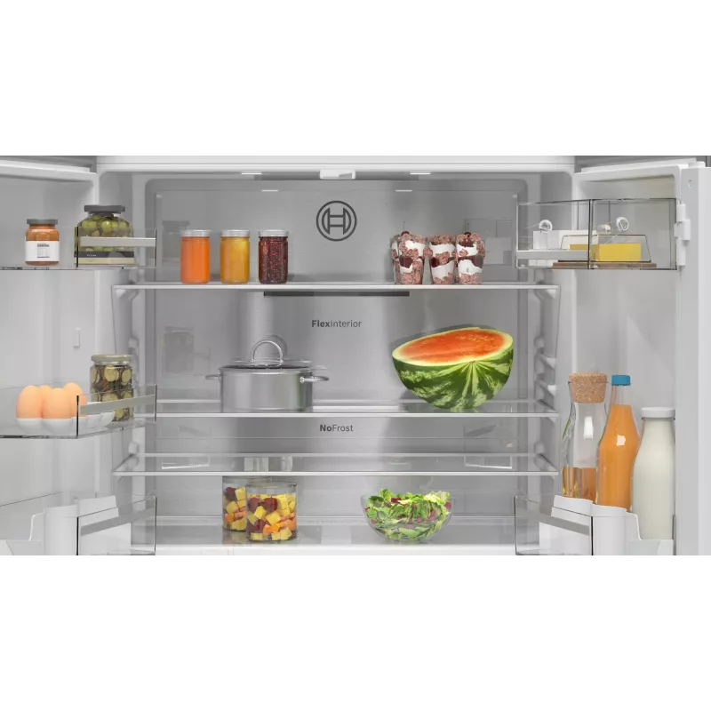 Bosch Serie 4 KFN96APEA side-by-side refrigerator Freestanding 605 L Stainless steel