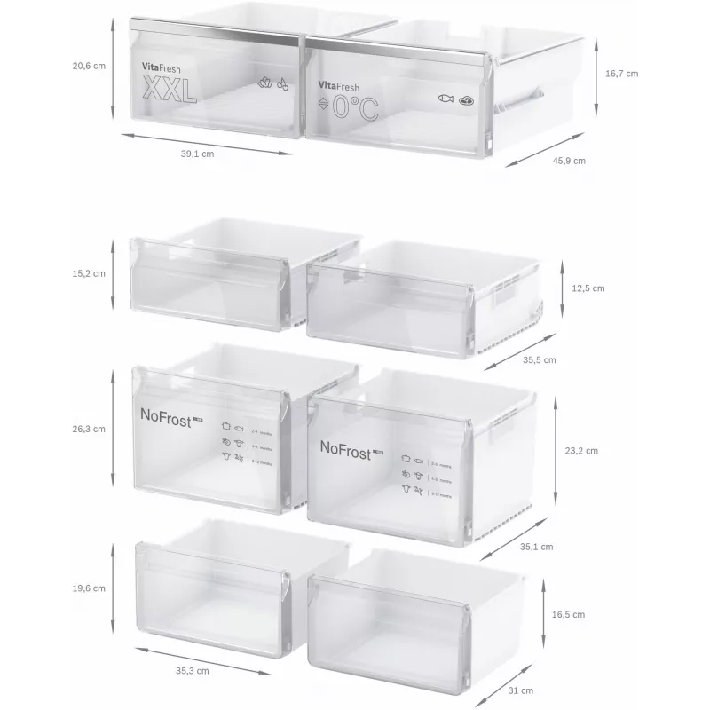 Bosch Serie 4 KFN96APEA side-by-side refrigerator Freestanding 605 L Stainless steel