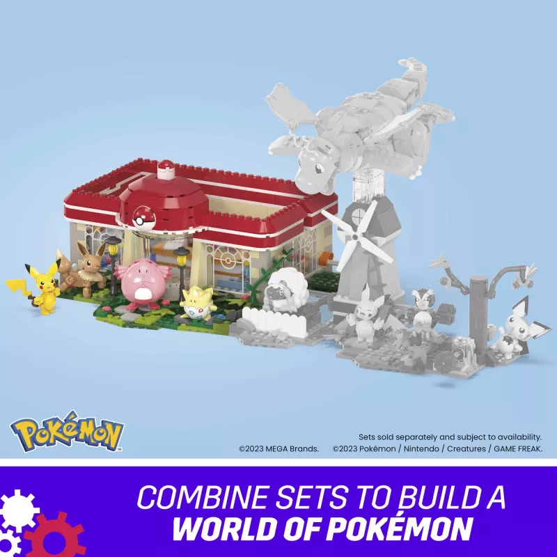 MEGA Pokémon Building Toy Kit, Forest Center (648 Pieces) with 4 Action Figures