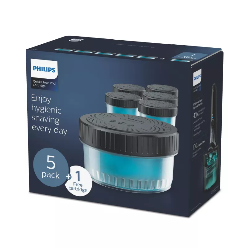 Philips Quick Clean Pod Cartridge CC16/50 6-pack cleaning cartridges for electric shaver heads