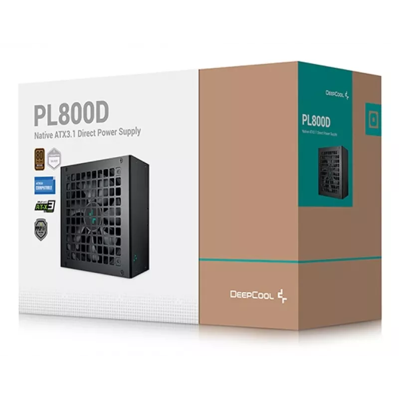 DEEPCOOL Pl800d Power Supply Unit 800 W 20+4 Pin ATX - Black