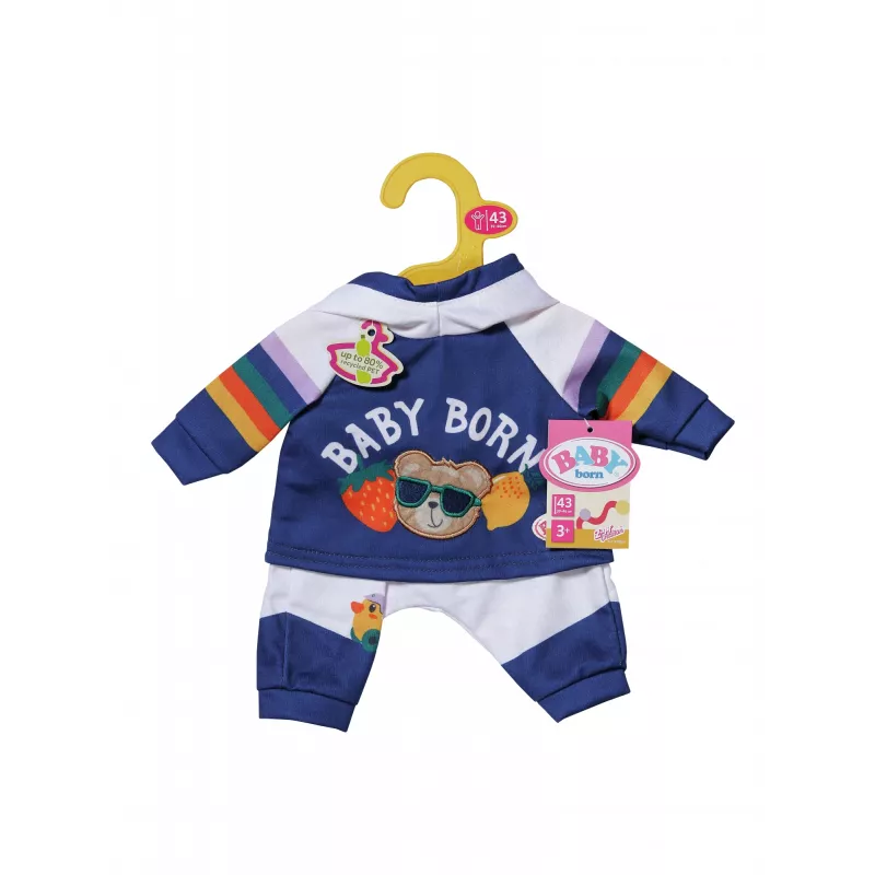 BABY born Jogging Suit Navy 43cm Doll clothes set