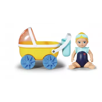 BABY born Splish Splash Pram with Emma Bath doll Multicolour