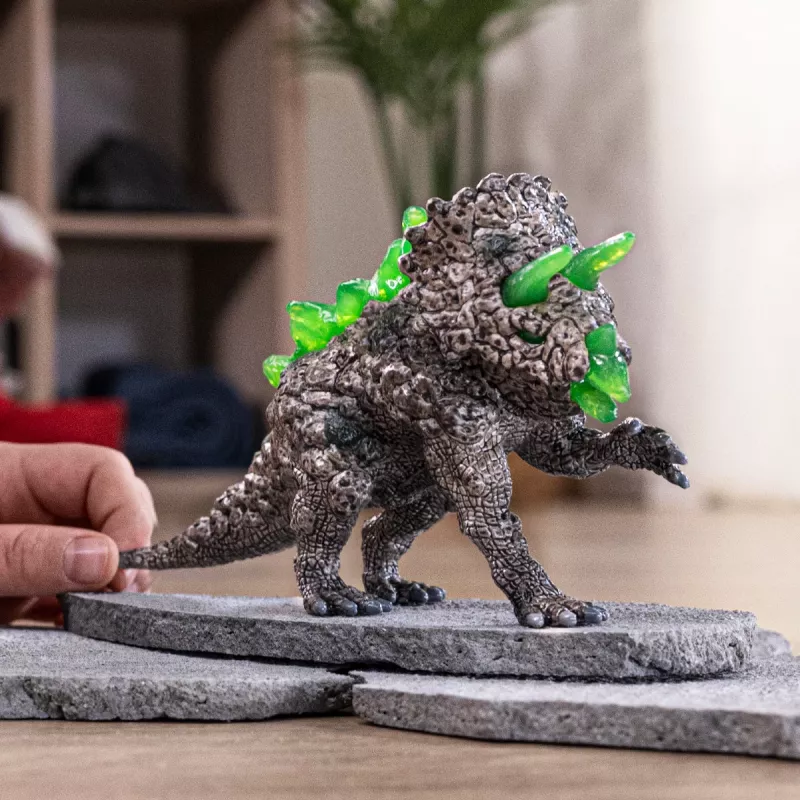 schleich ELDRADOR CREATURES Stone Triceratops, 7 yr(s), Monsters and dragons, Stone World, Multicolour