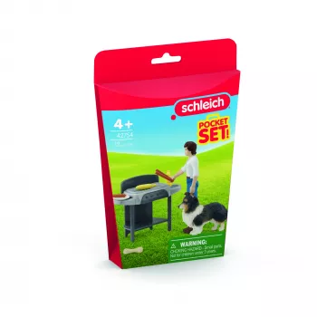 schleich HORSE CLUB Friends & Family BBQ with Tom, Animal, Horses, Pocket Sets, 5 yr(s), Multicolour