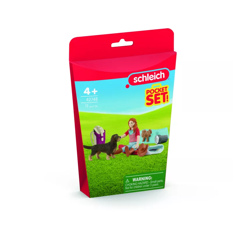 schleich HORSE CLUB Sleepover Playset with Hannah, Animal, Horses, Pocket Sets, 5 yr(s), Multicolour