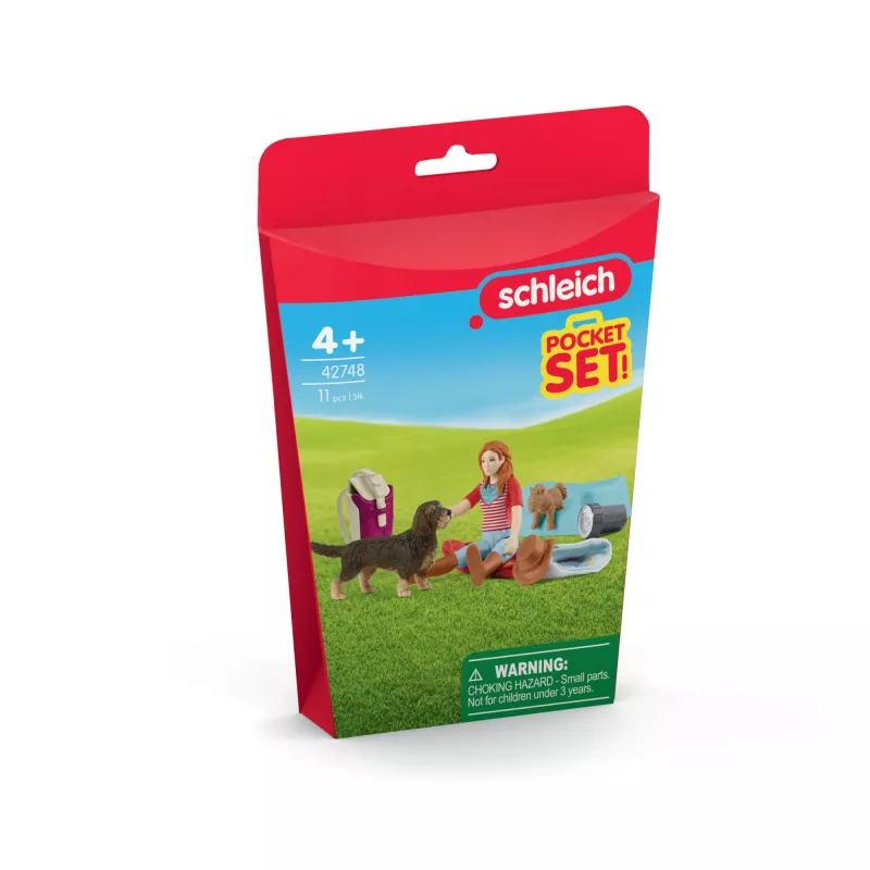 schleich HORSE CLUB Sleepover Playset with Hannah, Animal, Horses, Pocket Sets, 5 yr(s), Multicolour
