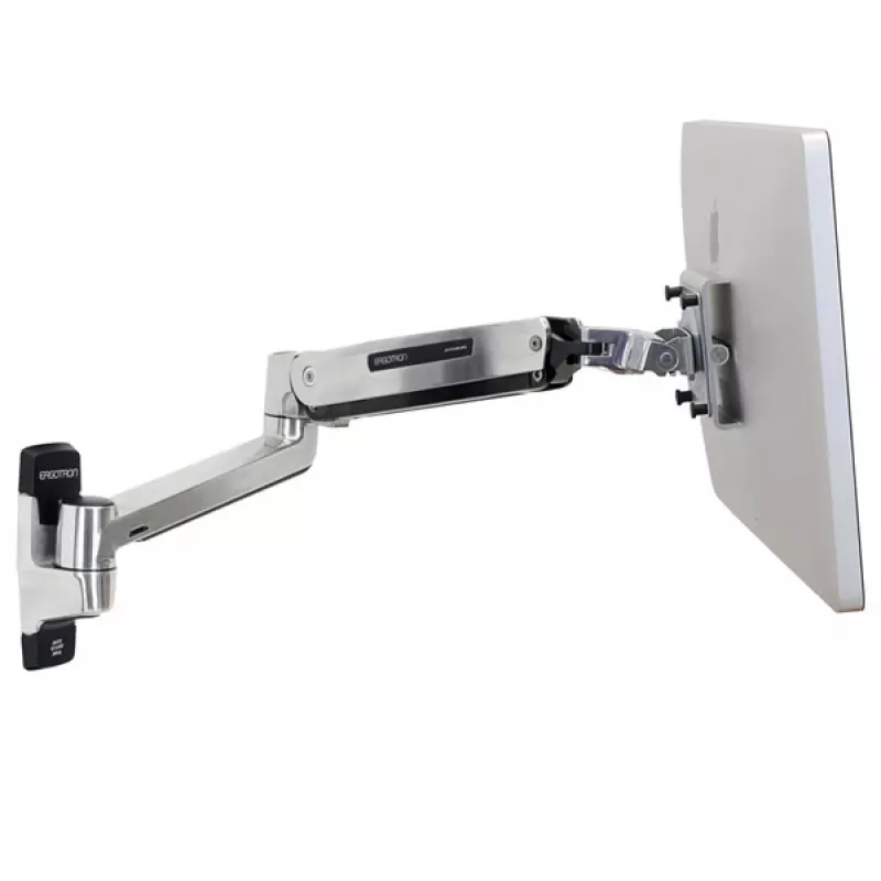 ERGOTRON Lx Hd Sit-stand Wall Mount LCD Arm (polished Aluminum)